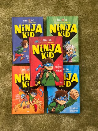 Los 5 primeros libros de Ninja Kid!!!
