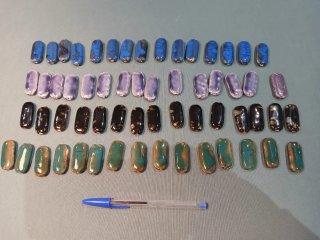 Lote 10-Cuentas Cerámica Porcelánica artesanales