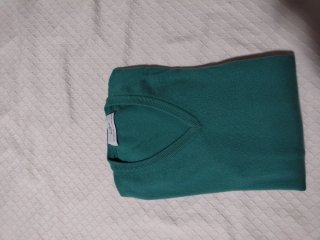 Jersey pico verde cashmere M Brubaker