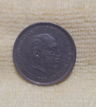 Moneda 50 Pesetas Franco 1957
