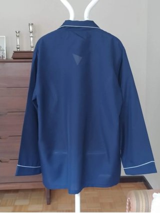 Camisa pijama oriental vintage azul XL