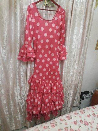 Vestido Flamenco Lunares Talla Única