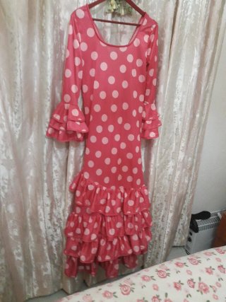 Vestido Flamenco Lunares Talla Única