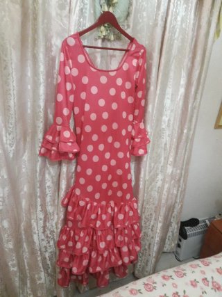 Vestido Flamenco Lunares Talla Única
