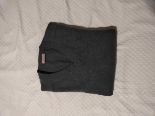 Jersey pico cashmere Emilio Tucci gris