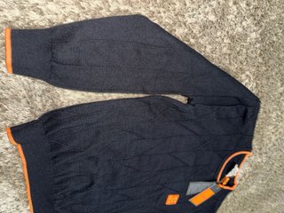 Jersey Hermès Negro Naranja Talla M