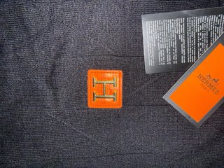 Jersey Hermès Negro Naranja Talla M