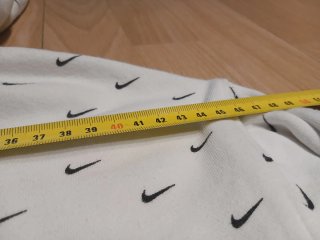 Sudadera Nike Swoosh blanca con capucha | Talla S