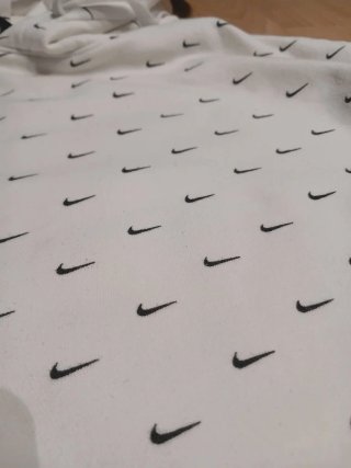 Sudadera Nike Swoosh blanca con capucha | Talla S