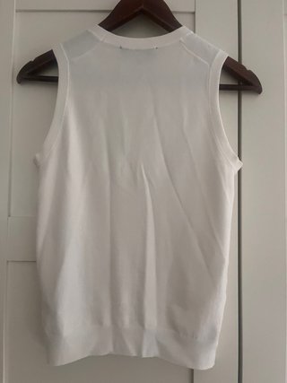 Jersey sin mangas Zara blanco