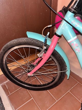 Bicicleta Niña Celeste y Rosa