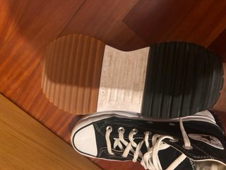 Converse Negras con Plataforma