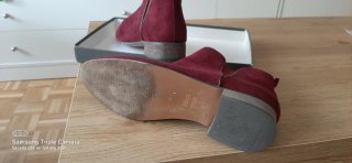 Botines mujer burdeos