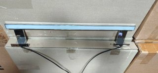 Aplique de luz LED plateado