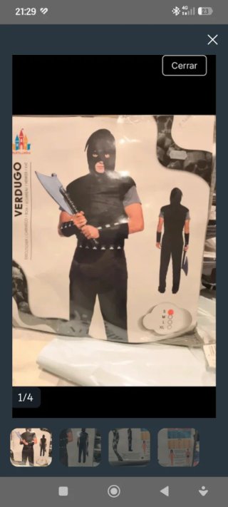 Disfraz de Verdugo t.S Nuevo