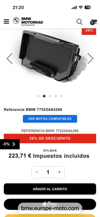 Soporte Móvil BMW ConnectedRide