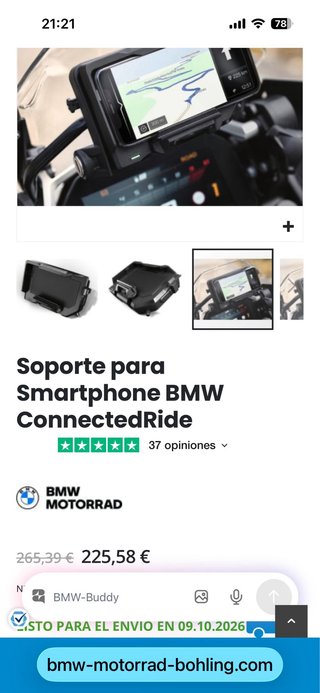 Soporte Móvil BMW ConnectedRide