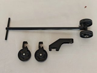 Conjunto de rodas para elevador de tesoura