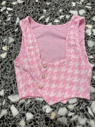 Corset Rosa Estampado