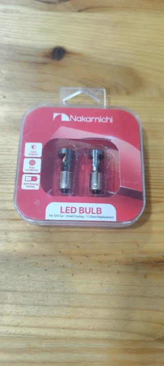 Bombillas LED Coche BA9S Ámbar Nakamichi