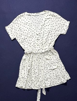 Vestido Lunares Blanco Lefties Talla S