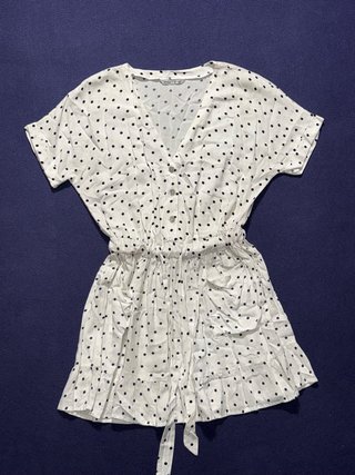 Vestido Lunares Blanco Lefties Talla S