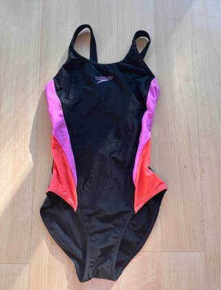 Bañador Speedo Mujer Negro Rosa Naranja