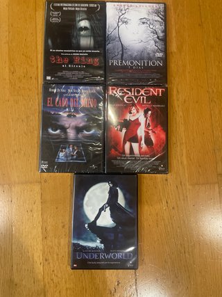 Pack 5 Películas DVD Suspense y Terror