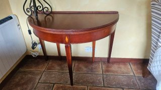 Mesa de comedor extensible de madera