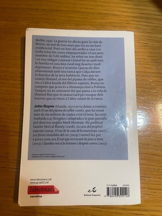 Libro El noi del pijama de ratlles