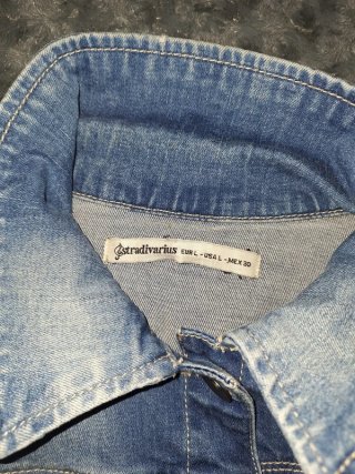 Chaqueta Vaquera Stradivarius Talla L Cuello Alto
