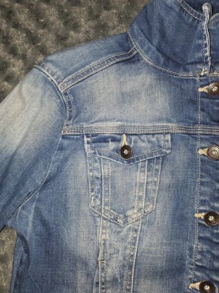 Chaqueta Vaquera Stradivarius Talla L Cuello Alto