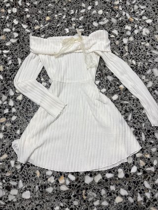 Vestido Blanco de Punto