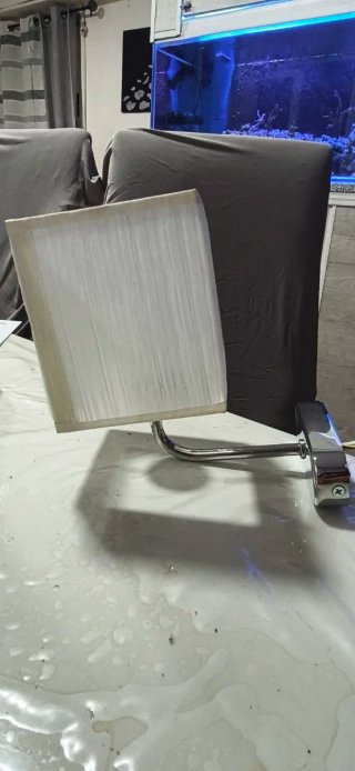 Aplique de pared con pantalla (2 pantallas)