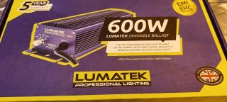 Balastro Electrónico Lumatek 600W Regulable
