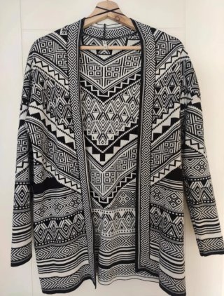 Chaqueta Kimono Estampado Geométrico