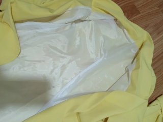 Conjunto Blazer y Pantalón Amarillo talla  L (S