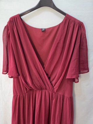 Vestido largo fiesta con bolso