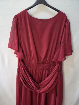 Vestido largo fiesta con bolso