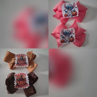 Pinzas para el pelo Stitch Halloween