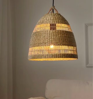 Lámpara colgante Ikea Torared bambú/mimbre