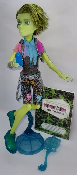 Monster High Porter Geiss Basic Haunted Student Sp