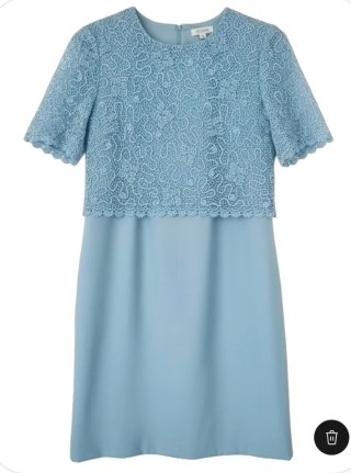 Vestido de fiesta azul cielo Kling