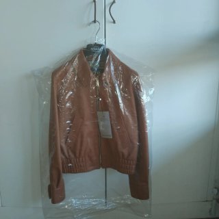 Chaqueta bomber GUTS & LOVE piel marrón