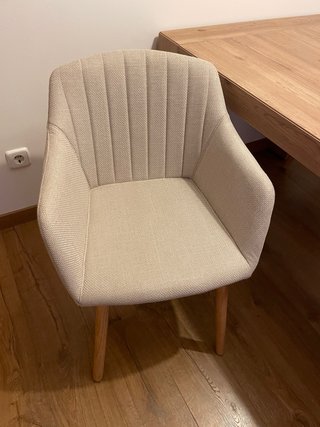 Set de 4 sillas de comedor con reposabrazos