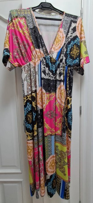 Vestido Largo Oversize Estampado
