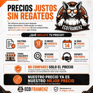 PC GAMING, RTX 2070 8GB, R5 5500, Garantía 12M