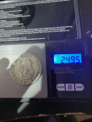 Italia 5 Liras 1875 Plata