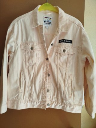 Cazadora vaquera Pull&Bear rosa Talla L
