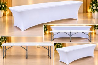 Alquiler  Mesa Plegable Blanca